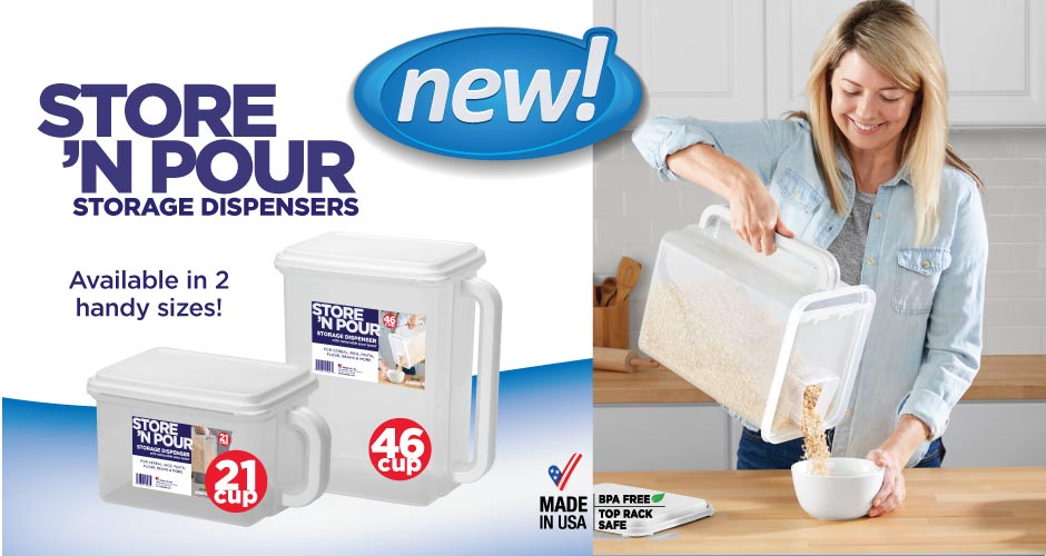 Store ‘N Pour Storage Dispensers